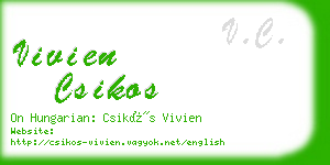 vivien csikos business card